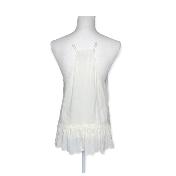 LOVE ON A HANGER Ivory V-Neck Peplum Tank M NWOT - Picture 8 of 16